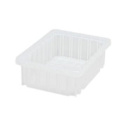 Quantum Storage Systems Polypropylene Dividable Container, Clear - 8 1/4" x 10 7/8" x 3 1/2"