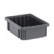 Quantum Storage Systems ESD Dividable Container, Black - 8 1/4" x 10 7/8" x 3 1/2"