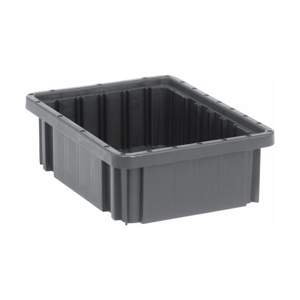Quantum Storage Systems ESD Dividable Container, Black - 8 1/4" x 10 7/8" x 3 1/2"