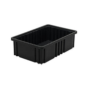 Quantum Storage Systems ESD Dividable Container, Black - 10 7/8" x 16 1/2" x 5"
