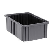 Quantum Storage Systems ESD Dividable Container, Black - 10 7/8" x 16 1/2" x 6"