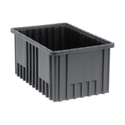 Quantum Storage Systems ESD Dividable Container, Black - 10 7/8" x 16 1/2" x 8"