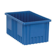Quantum Storage Systems Polypropylene Dividable Container, Gray - 10 7/8" x 16 1/2" x 8"