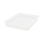 Quantum Storage Systems Polypropylene Dividable Container, Clear - 17 1/2" x 22 1/2" x 3"