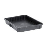Quantum Storage Systems ESD Dividable Container, Black - 17 1/2" x 22 1/2" x 3"