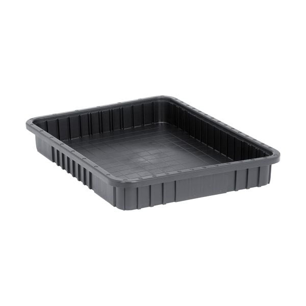 Quantum Storage Systems ESD Dividable Container, Black - 17 1/2" x 22 1/2" x 3"