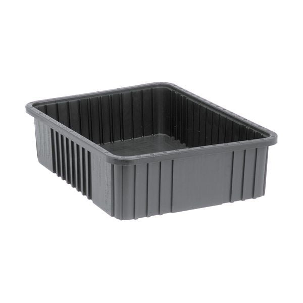 Quantum Storage Systems ESD Dividable Container, Black - 17 1/2" x 22 1/2" x 6"