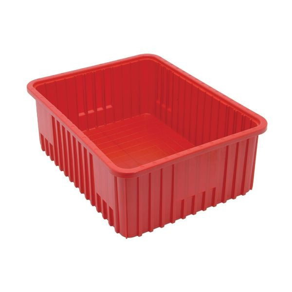 Quantum Storage Systems Polypropylene Dividable Container, Blue - 17 1/2" x 22 1/2" x 8"