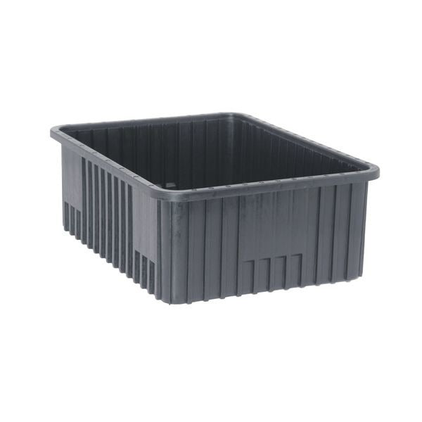 Quantum Storage Systems ESD Dividable Container, Black - 17 1/2" x 22 1/2" x 8"