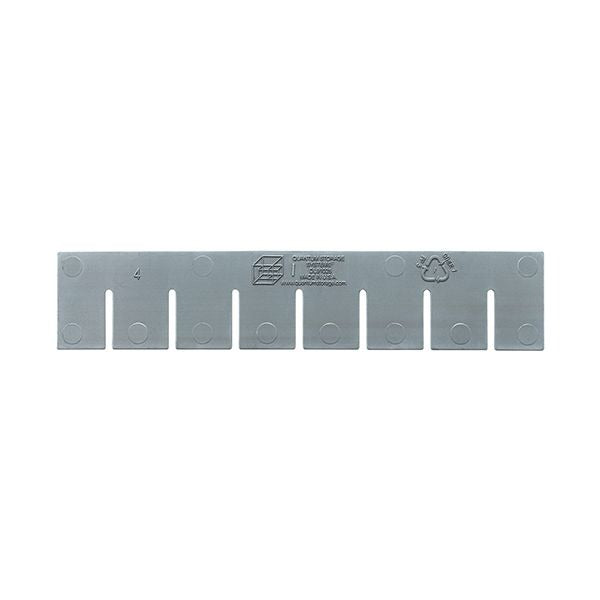 Quantum Storage Systems Polypropylene Divider, Gray, 6/Pack - Long