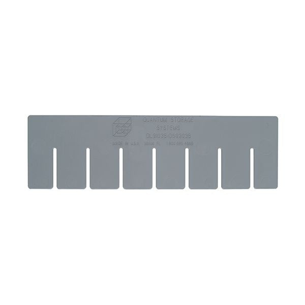 Quantum Storage Systems Polypropylene Divider, Gray, 6/Pack - Long