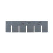 Quantum Storage Systems Polypropylene Divider, Gray, 6/Pack - Short