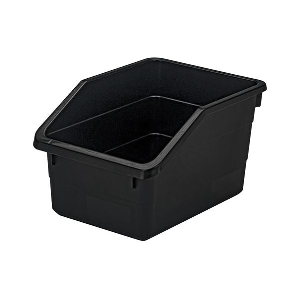 Quantum Storage Systems Polypropylene Bin, 7 1/2" x 10 1/4" - Black