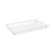 Quantum Storage Systems Wire Basket, 14" x 22", White - 3"