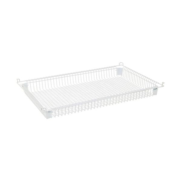 Quantum Storage Systems Wire Basket, 14" x 22", White - 3"