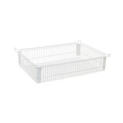 Quantum Storage Systems Wire Basket, 14" x 22", White - 5"