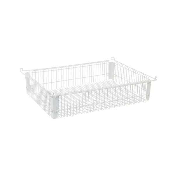 Quantum Storage Systems Wire Basket, 14" x 22", White - 5"