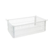 Quantum Storage Systems Wire Basket, 14" x 22", White - 8"