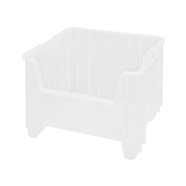Quantum Storage Systems Polypropylene Container, 16 1/2" x 17 1/2" - Clear