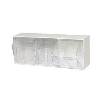 Quantum Storage Systems Plastic Storage System, 7 3/4" x 23 5/8" - Clear Gray