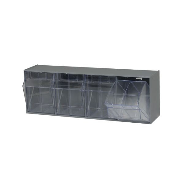 Quantum Storage Systems Plastic Storage System, 6 5/8" x 23 5/8" - Clear Gray