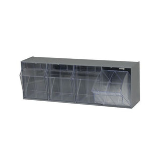 Quantum Storage Systems Plastic Storage System, 6 5/8" x 23 5/8" - Clear Gray