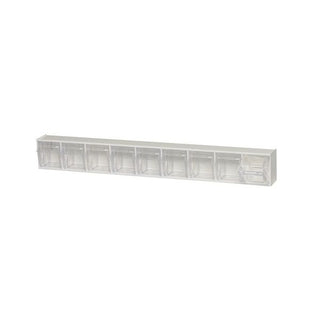 Quantum Storage Systems Plastic Storage System, 2 1/2" x 23 5/8" - Clear Gray