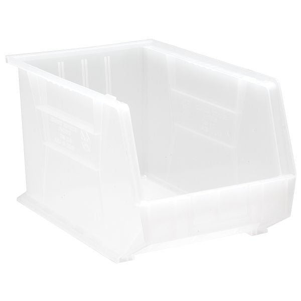 Quantum Storage Systems Polypropylene Hanging Bin, 11" x 18" - Clear