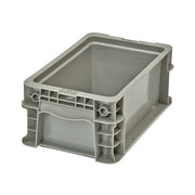 Quantum Storage Systems HDPE Plastic Wall Container, Gray - 7 1/2" x 12" x 5"