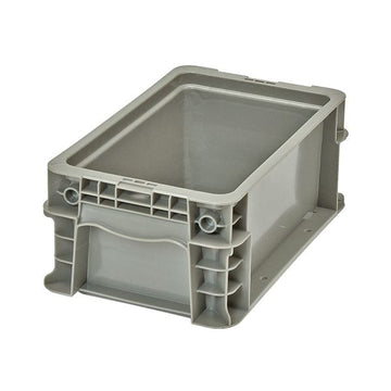 Quantum Storage Systems HDPE Plastic Wall Container, Gray - 7 1/2" x 12" x 5"