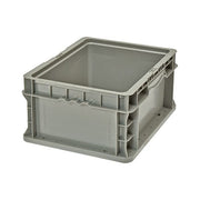 Quantum Storage Systems HDPE Plastic Wall Container, Gray - 15" x 12" x 7 1/2"