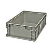Quantum Storage Systems HDPE Plastic Wall Container, Gray - 15" x 24" x 7 1/2"