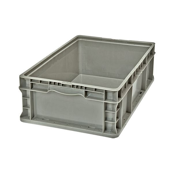 Quantum Storage Systems HDPE Plastic Wall Container, Gray - 15" x 24" x 7 1/2"
