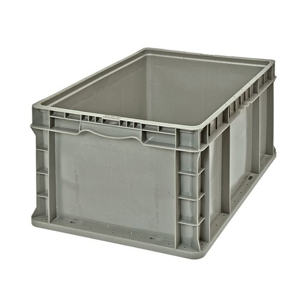 Quantum Storage Systems HDPE Plastic Wall Container, Gray - 15" x 24" x 9 1/2"