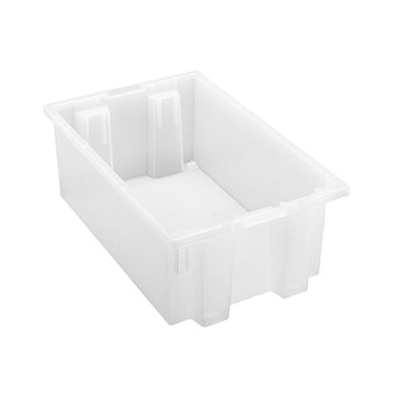 Quantum Storage Systems Polypropylene Tote, Clear - 18" x 11" x 6"