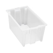 Quantum Storage Systems Polypropylene Tote, Clear - 18" x 11" x 9"