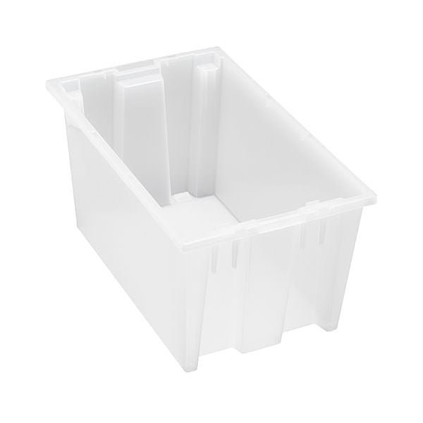Quantum Storage Systems Polypropylene Tote, Clear - 18" x 11" x 9"