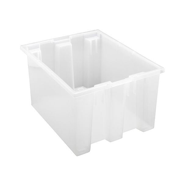 Quantum Storage Systems Polypropylene Tote, Clear - 19 1/2" x 15 1/2" x 10"