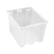 Quantum Storage Systems Polypropylene Tote, Clear - 19 1/2" x 15 1/2" x 13"
