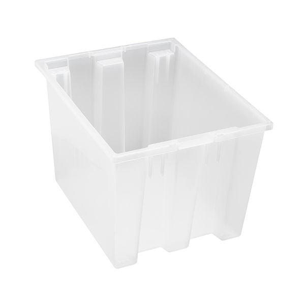 Quantum Storage Systems Polypropylene Tote, Clear - 19 1/2" x 15 1/2" x 13"