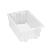 Quantum Storage Systems Polypropylene Tote, Clear - 19 1/2" x 13 1/2" x 8"