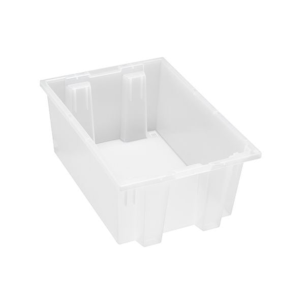 Quantum Storage Systems Polypropylene Tote, Clear - 19 1/2" x 13 1/2" x 8"