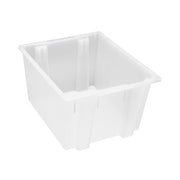 Quantum Storage Systems Polypropylene Tote, Clear - 23 1/2" x 19 1/2" x 13"