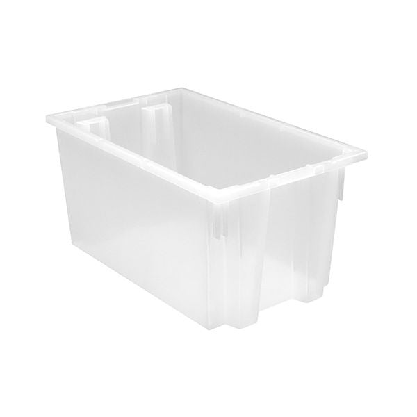 Quantum Storage Systems Polypropylene Tote, Clear - 23 1/2" x 15 1/2" x 12"