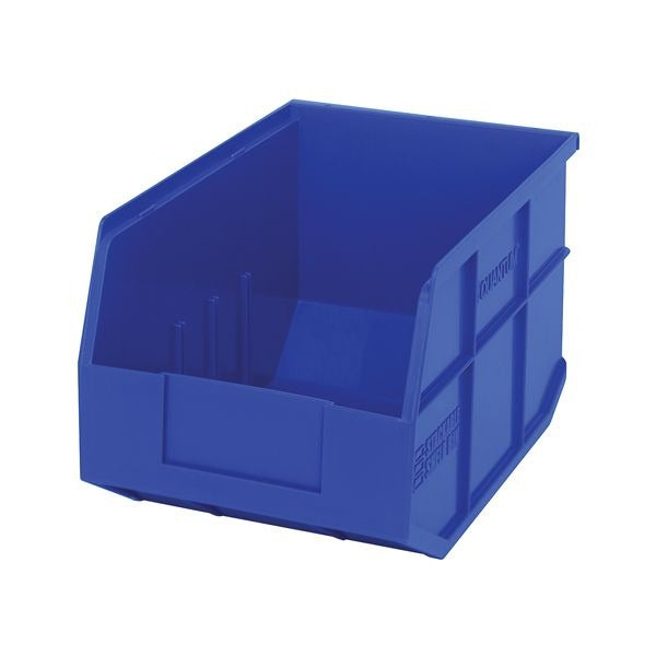 Quantum Storage Systems Polypropylene Stackable Shelf Bin, 7" High, Blue - photo 2