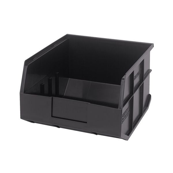 Quantum Storage Systems Polypropylene Stackable Shelf Bin, 7" High, Blue - 12" x 11" x 7"