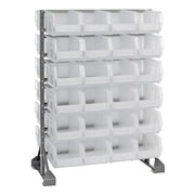 Quantum Storage Systems QRU-12D-240-48CL Polypropylene Rail Rack, 20" x 36", Clear - Default Title