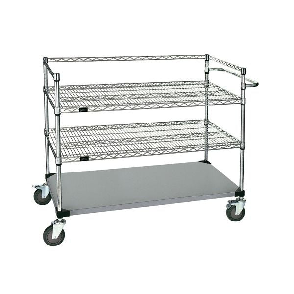 Quantum Storage Systems WRSC3-42 Stainless Steel Medical Cart, 24" Wide - 24" x 36"