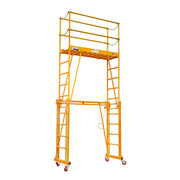 Paragon Pro Manufacturing Solutions 1101-22 Steel Tele-Tower Telescoping Scaffold, 35" x 80", Yellow - Default Title