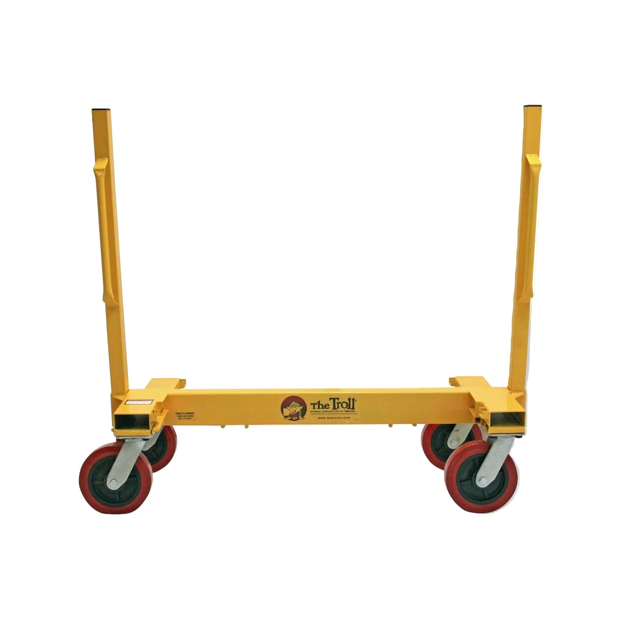 Paragon Pro Manufacturing Solutions Steel Handling Cart, 23" x 48", Yellow - 3,000 lb.